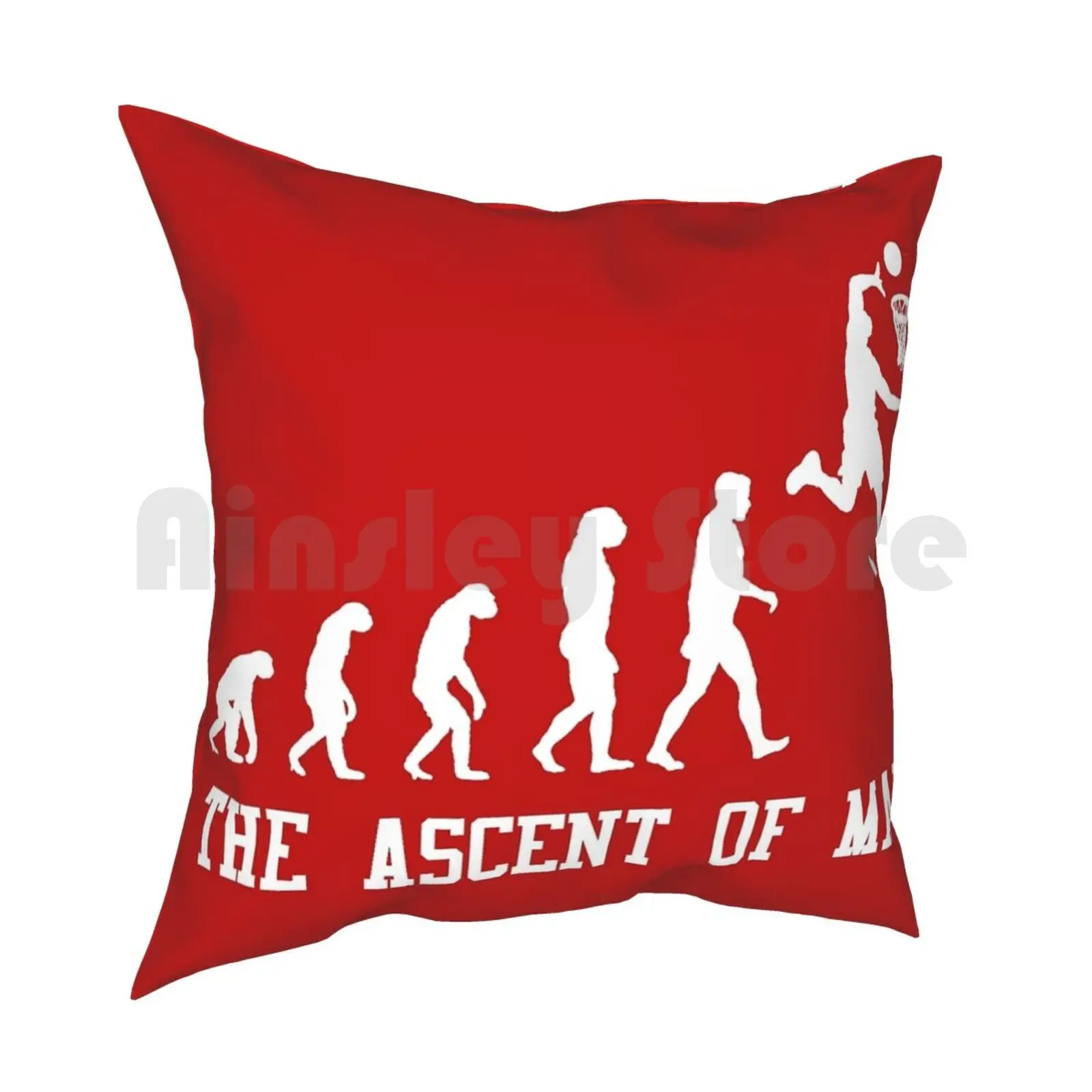 Slam Pillow Case Printed Home Soft Throw Pillow Basketball Jump Slam Leap Evolution Ascent Magic Heat Dwight Sport