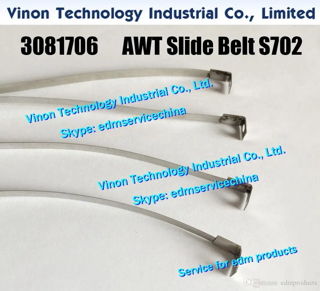 3081706 edm AWT Slide Belt S702 L=375mm Upper for 0204248 S odick A750,A500,AP550 97-type S5713A37 85 AWT Slide Belt