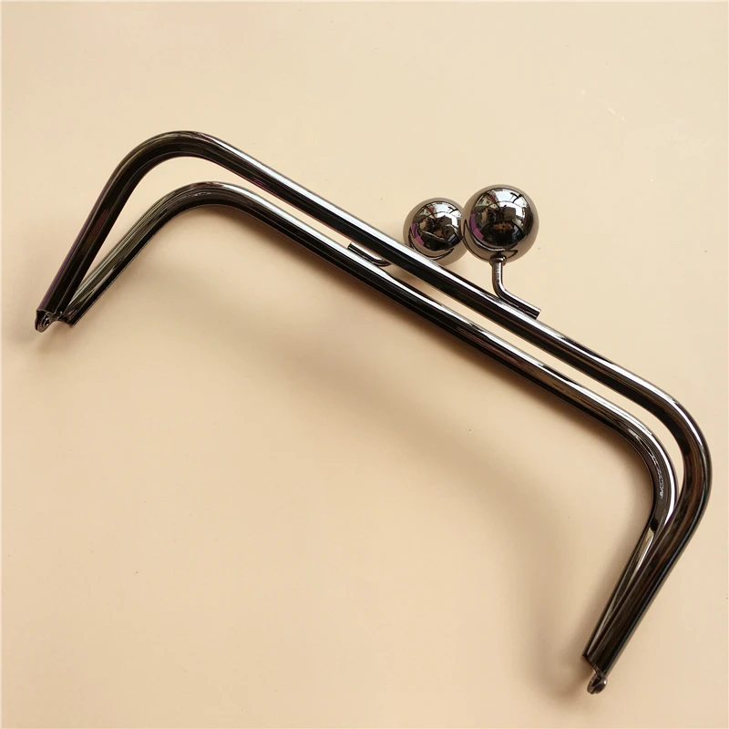 Size 22cm Big Ball Clasp DIY Handbag Accessories Kiss Lock For Handbags Craft Purse Frame Bag Parts No Screw Frame High Quality