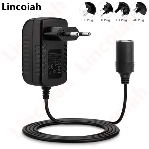 AC 110V/220V DC 12V 2A for Car Cigarette Lighter Power Adapter Socket 220V to 12 V Volt Charger Converter Home Parts