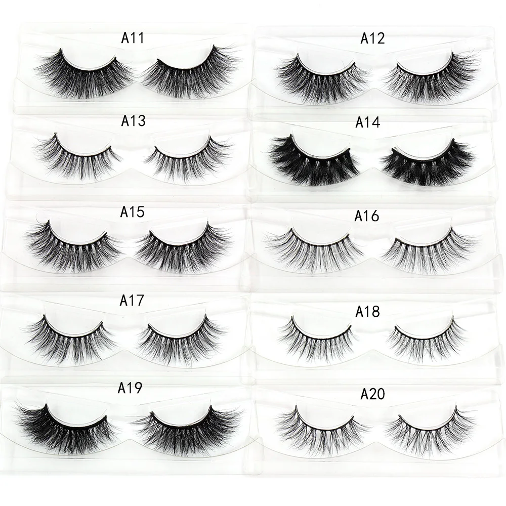 LEHUAMAO Mink Eyelashes Natural volume False Eyelashes Long Crisscross Eyelash cruelty free Makeup thick Full Strip Mink Lashes