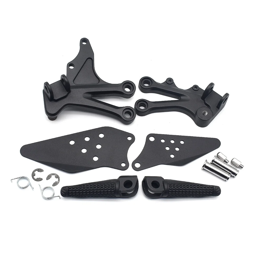 Motorcycle Front Footrests Foot pegs tripod Pedal stent assembly For Kawasaki Ninja ZX10R ZX 10R ZX-10R 2004 2005