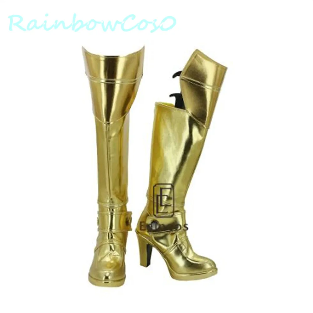 Fate/Stay Night Red Saber Nero Claudius Caesar Augustus Stiefel Cosplay Schuhe Spiel Anime Karneval Party Halloween RainbowCos0W1333