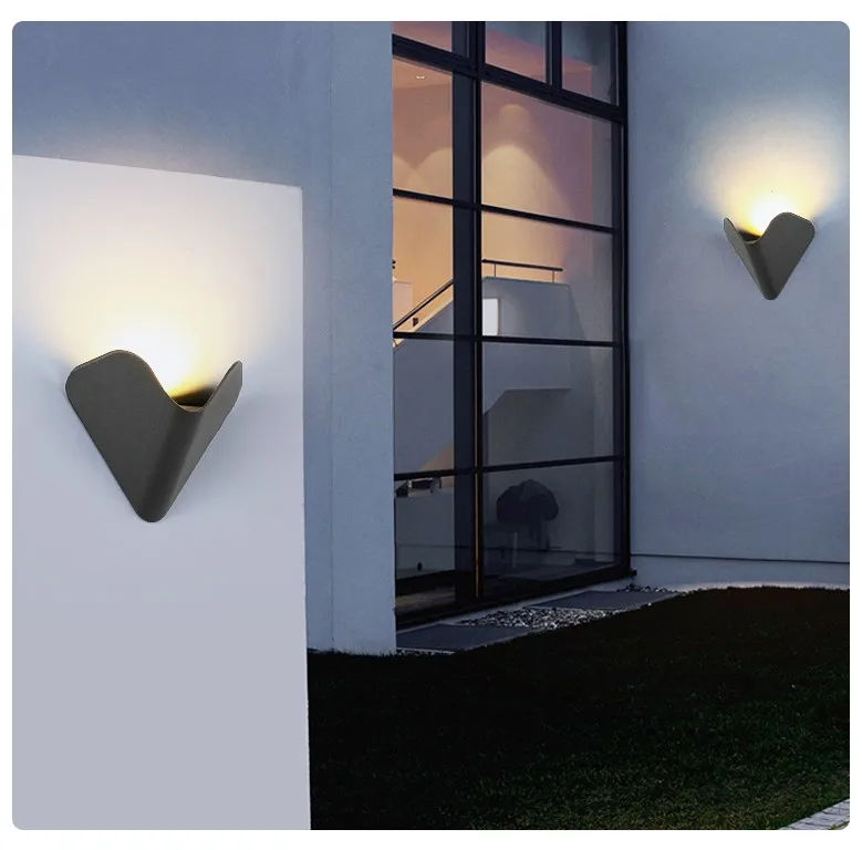 Modern Minimalist Villa Courtyard Lamp Outdoor Led Wall Lamp Outdoor Waterproof COB Wall Lamp Hotel Moisture-proof Lamp