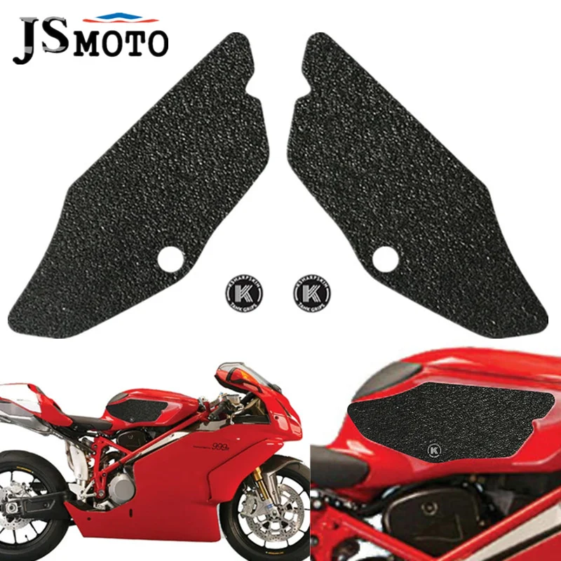 

Motorcycle Side Knee Grip Decal Sticker Protector Non-slip Fuel Tank Emblem Sticker Pads For DUCATI 749 999 2003 2004 2005 2006