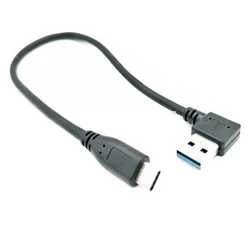 type-C to USB3.0 A male adapter cable type-A male to USB3.1 type-C 90 Degree Right Angled bent bending short cable 30cm