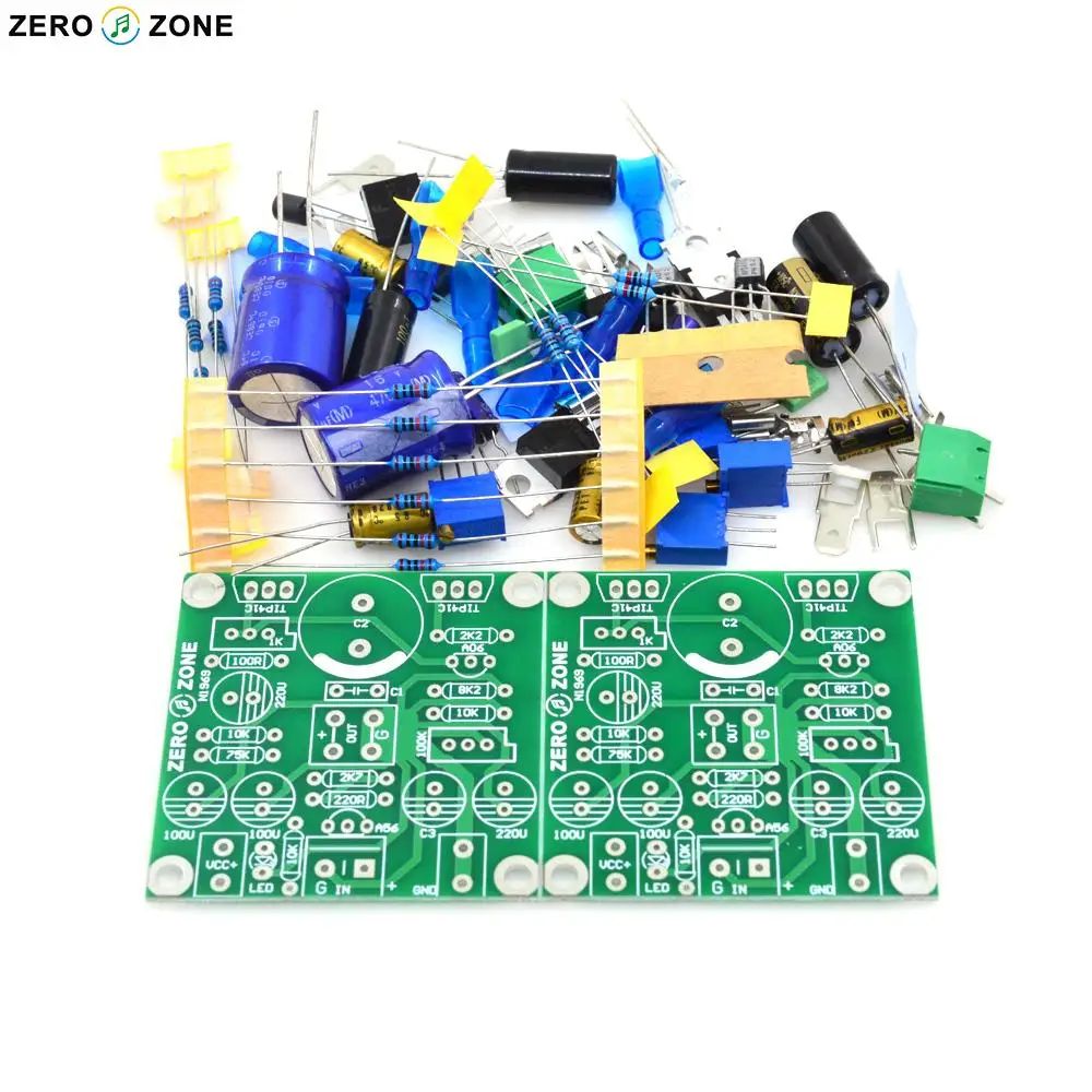 HIFI 미니 증폭기 보드 TIP41C-JLH1969 단일 종단 클래스 A 파워 앰프 보드/키트/Pcb(2 채널)