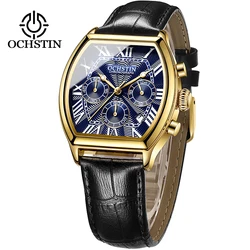 OCHSTIN Mens Watches Top Brand Luxury Male Wrist Watch Clock Men Hand Watch Waterproof Chronograph Square Quartz Wrist Watch