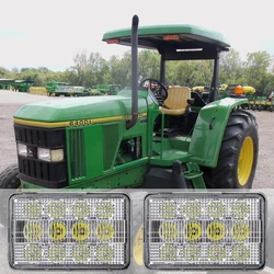 6x4 Led Headlight For John Deere Tractor 6200,6300,6400,6500,6110,6210,6310,6410,6200L,6300L,6400L,6500L,6310S+ OEM: AL75338 x2