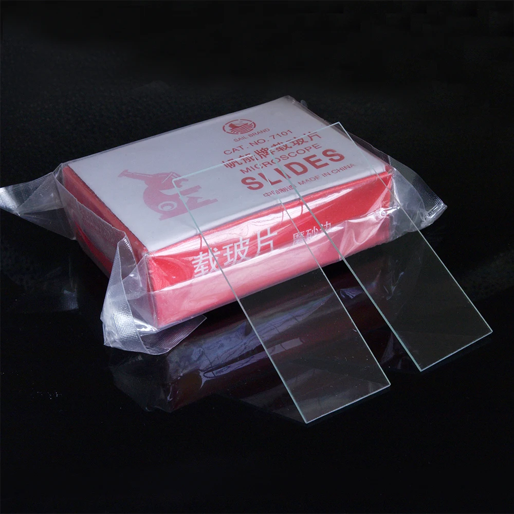 50PCS Reusable Laboratorial Double Single Concave Microscope Blank Glass slides 25.4*76.2mm