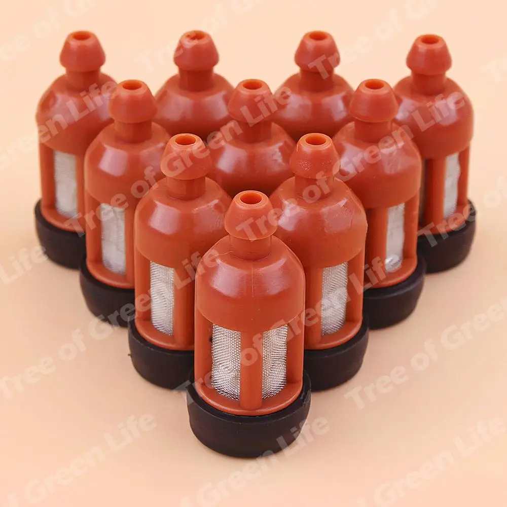 10pcs/lot Fuel Filter For Stihl 009 010 011 017 018 021 023 025 026 028 029 036 044 066 MS170 MS180 MS210 MS230 MS250 MS260