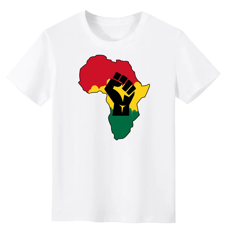 Africa Map Fist Patch Iron On Transfers Patch For Clothing Thermal Sticker On Clothes DIY Washable Non-Toxic Applique On T-Shirt