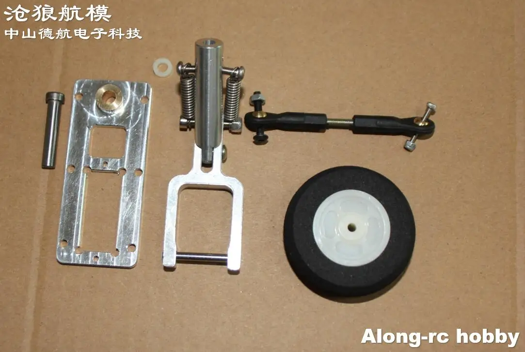 Train d'atterrissage à genoux avant ou arrière de 98mm, amortisseur et rotation avec Servo, adapté aux modèles d'avion RC, avion à réaction EDF, pièce de bricolage