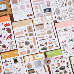 Estetyczne Rub na naklejki Scrapbooking materiał Transfer naklejki roślin muszka dziennik pamiętnik ozdobne statki DIY hobby