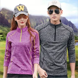 Long Sleeve Quick Drying T-Shirt for Men and Women, Hiking, Outdoor Sport, Climbing, Camping, Trekking, Fishing, Spring, Autumn