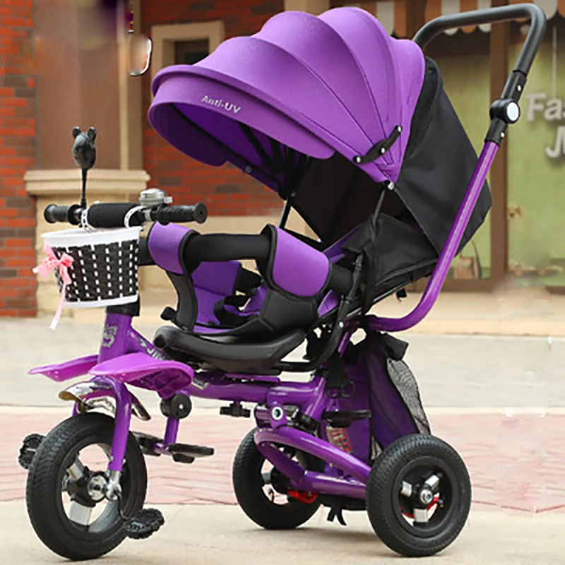 

Children's Tricycle Kids Bike Three-wheeled Baby Stroller Infant Tricycle 3 Wheel Bicycle Toddler Trike Boys Girls Birthday Gift