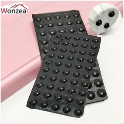 Door Stops Black Self Adhesive Silicone Rubber Pads Cabinet Bumpers Catches Damper Buffer Cushion Furniture Hardware 3M