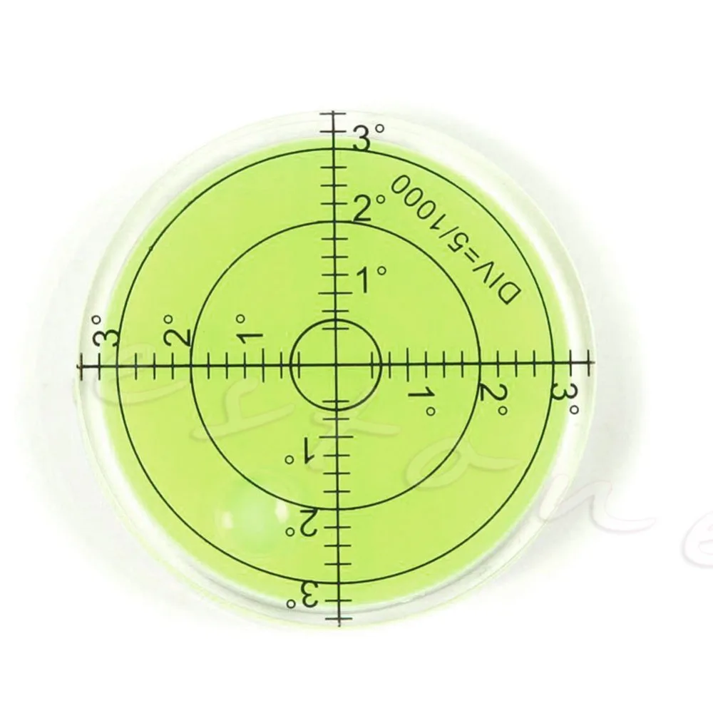 Precision Spirit Bubble Level Degree Mark Surface Round Circular Measuring Kit