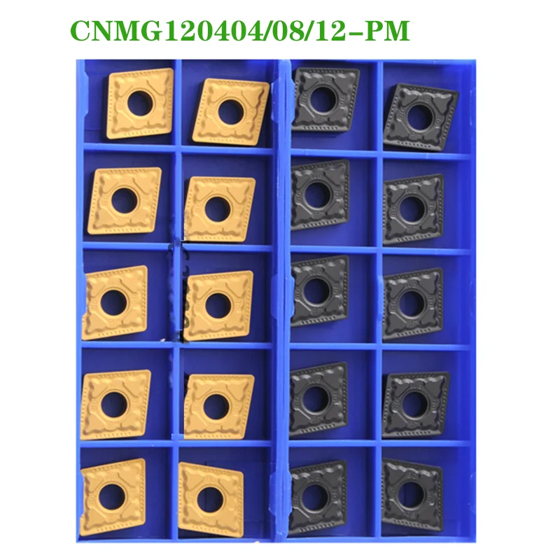 Carbide Inserts CNMG120404 CNMG120408 CNMG120412 PM YBC251 YBC252 Original CNC Metal Turning Tool Lathe Cutter CNMG for Steel