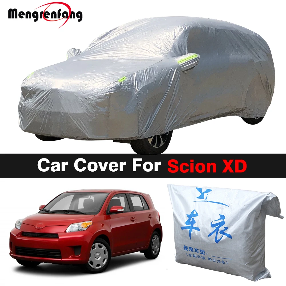 Full Car Cover For Scion XD 2008-2014 Outdoor Anti-UV Sun Shade Rain Snow Fog Dust Protection Auto Cover