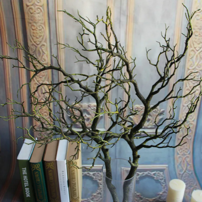 1PCS Artificial Black White Tree Branches Plastic Coral Artificial Flowers for Home Wedding Decorative Dried Tree Branches H90CM