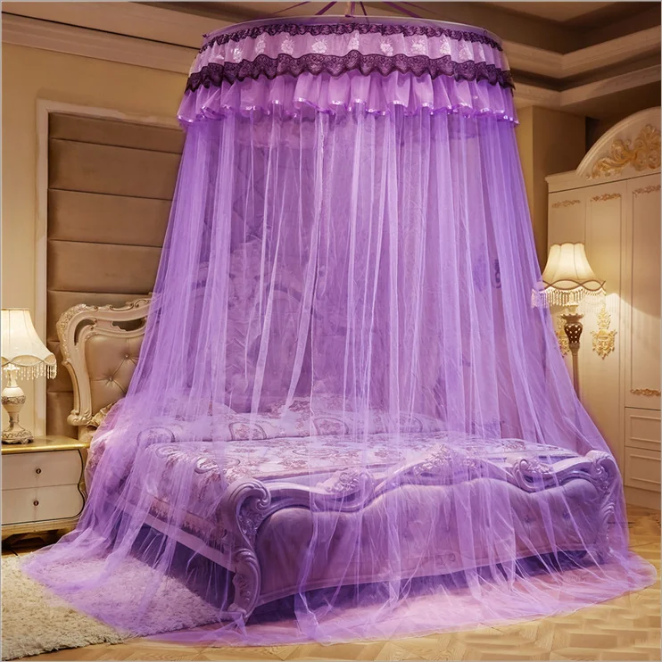 New Design Hung Dome Princess Mosquito Net Insect Bed Canopy Netting Lace Round Mosquito Nets Protect You with Good Sleepping