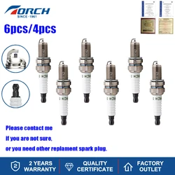 4/6PCS Original Normal TORCH Spark Plug DK7RTC Replace for Candle 3932 DCPR7E Denso XU22TT XU22EPR XU22EPR-U Champion RA8HC