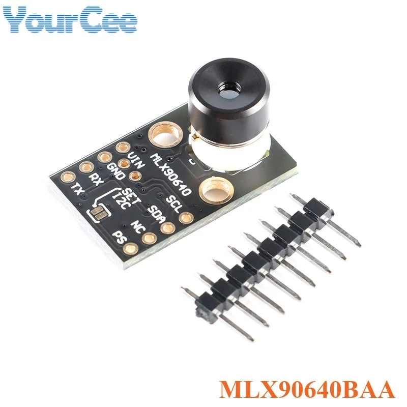 MLX90640BAA MLX90640BAB IR 32*24 Infrarood Temperatuurmeting Dot Matrix Sensor Warmtebeeldcamera Module GY-MCU90640 MLX90640