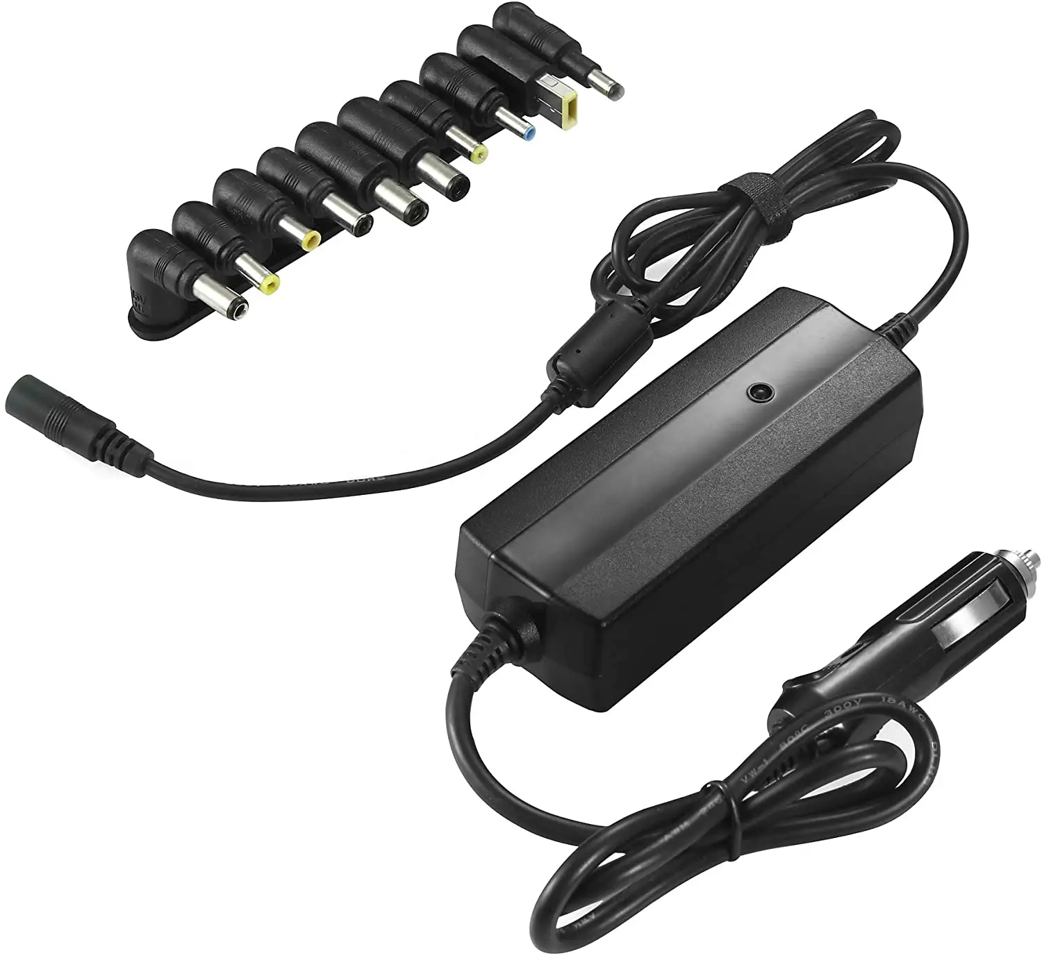 Cargador de coche Universal para portátil, adaptador de corriente CC, 65W, HP, Dell, Toshiba, IBM, Lenovo, Acer, ASUS, Samsung, Sony, Fujitsu, notebook