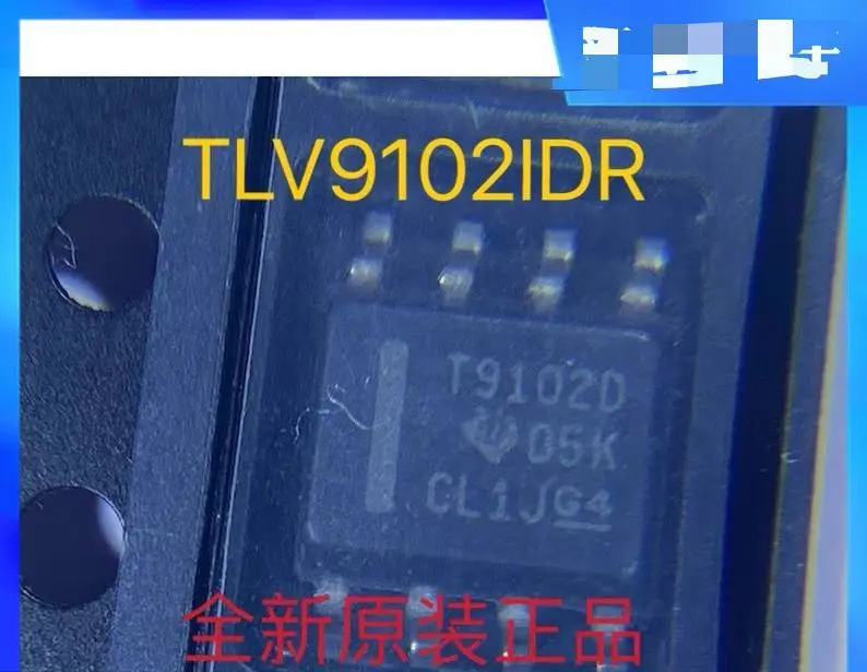 10~50PCS  SMD TLV9102IDR screen printing T9102D dual operational amplifier original straight shot SOP8 package