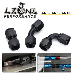 Universal 0 45 90 Degree AN6 AN8 AN10 Female to  AN6 AN8 AN10 Female Hydraulic hose Elbow Oil Cooler Fitting Hose Fittings