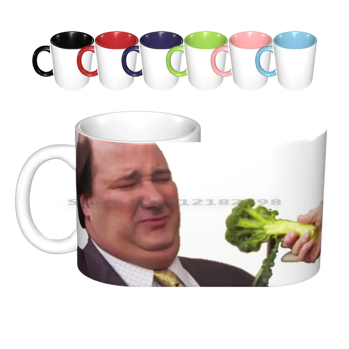 The Office Kevin Doesn't Like Broccoli Ceramic Mugs Coffee Cups Milk Tea Mug The Office Office Kevin Michael Broccoli Show Tv