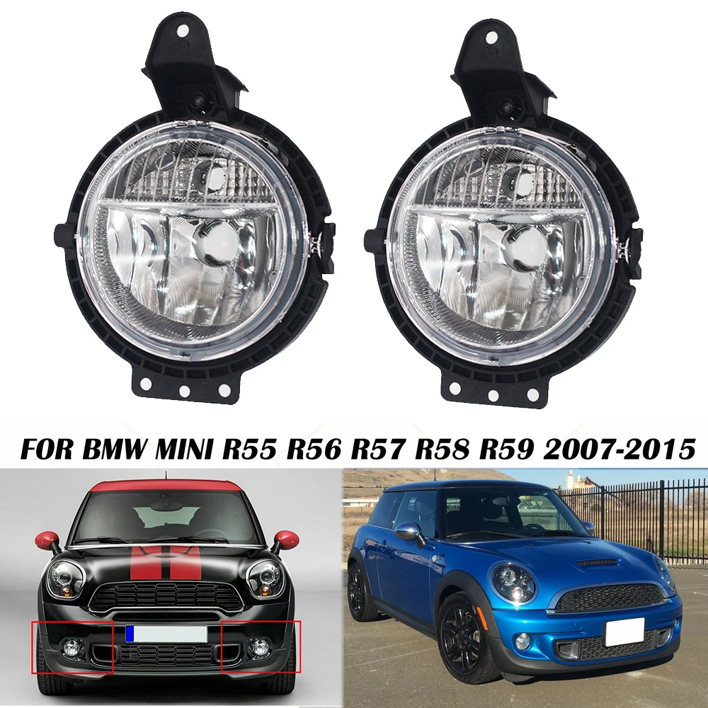 Driving Bumper Fog Light Lamp For BMW Mini Cooper R55 R56 R57 R58 59 07-2015