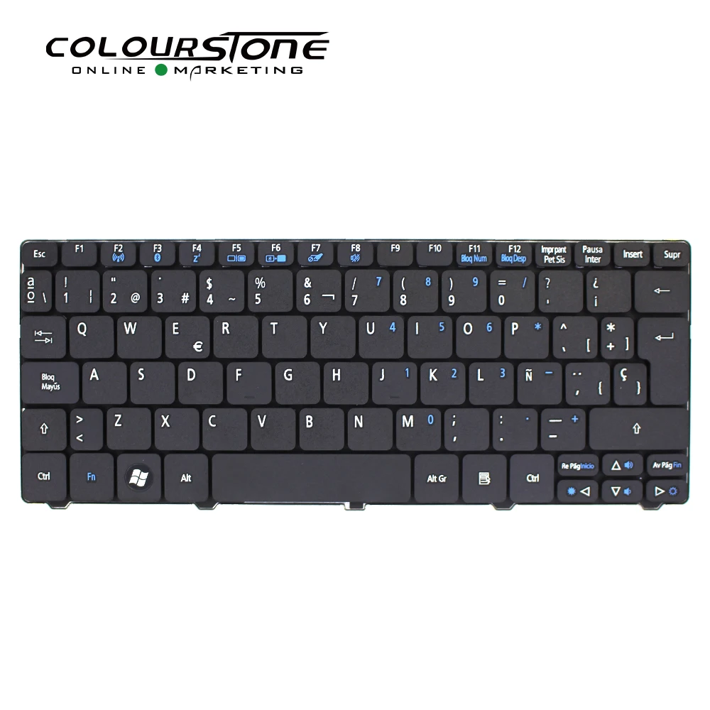 SP Laptop Keyboard For Acer Aspire One D255 D257 AOD257 D260 D270 521 532 532H 533 AO521 AO533 NAV50 Spanish Black Teclado