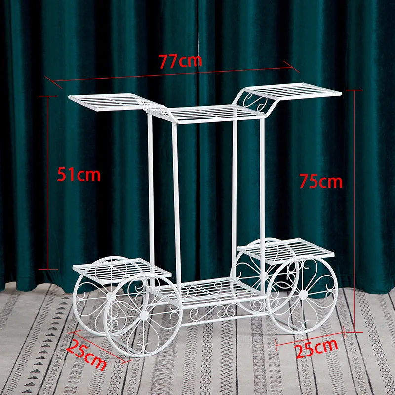 77x25x75cm supporto per fiori nordico soggiorno scaffale multistrato semplice supporto per piante in vaso da terra portavasi per interni