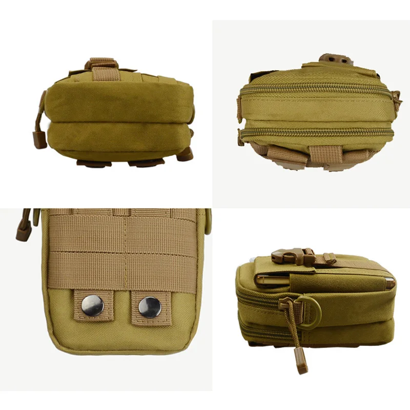 Bolsa militar tática de caminhada, bolsa esportiva para acampamento, caminhadas ao ar livre, bolsa de cintura de corrida, cinto para iphone 7, academia, fitness, bag12 cores