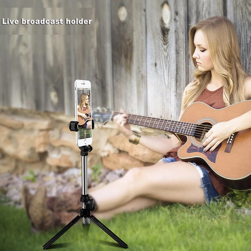 ใหม่ Selfie Stick ขาตั้งกล้อง Remote Palo โทรศัพท์มือถือ Photo Bluetooth-ขาตั้งกล้องกล้อง Monopod Self-Timer Artifact Rod