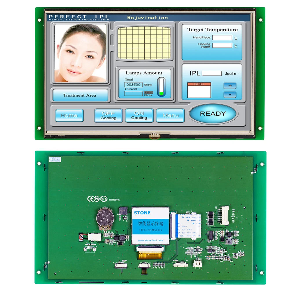 STONE 10.1 Inch Smart TFT LCD with Serial Interface+Program+Software for Industrial Use