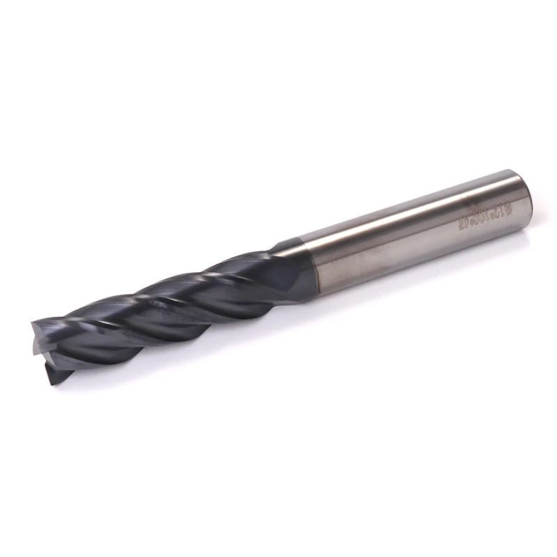 ZGT Milling Tools Carbide End Mill HRC50 4 Flute 1mm 3mm 4mm 5mm 6mm 8mm 10mm Cnc Cutter Metal Alloy Wood Milling Cutter Endmill