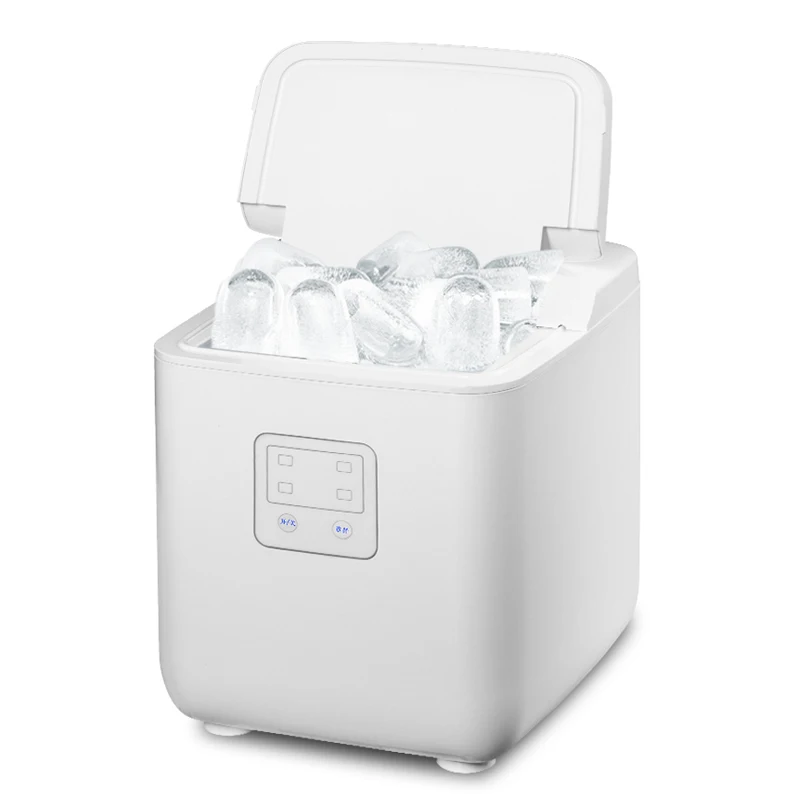 15กก.บ้านหอพักนักเรียนมินิเครื่องทำน้ำแข็งอัตโนมัติ Commercial Ice Maker นมชากาแฟ Shop Ice Maker น้ำแข็งรอบ cube IceMake