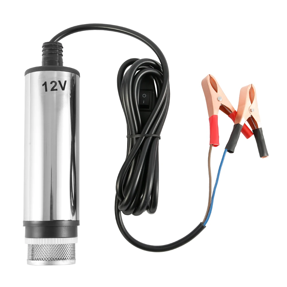 12V 51mm Electric Fuel Transfer Pump Water Oil Transfer Refueling Submersible Pump For Diesel Water Pump Car Motorbike