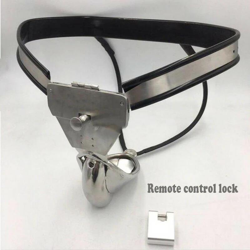 Remote Padlock Ball Scrotal Covered Cage Chastity Belt Sex Toys Adult Bdsm Role Play