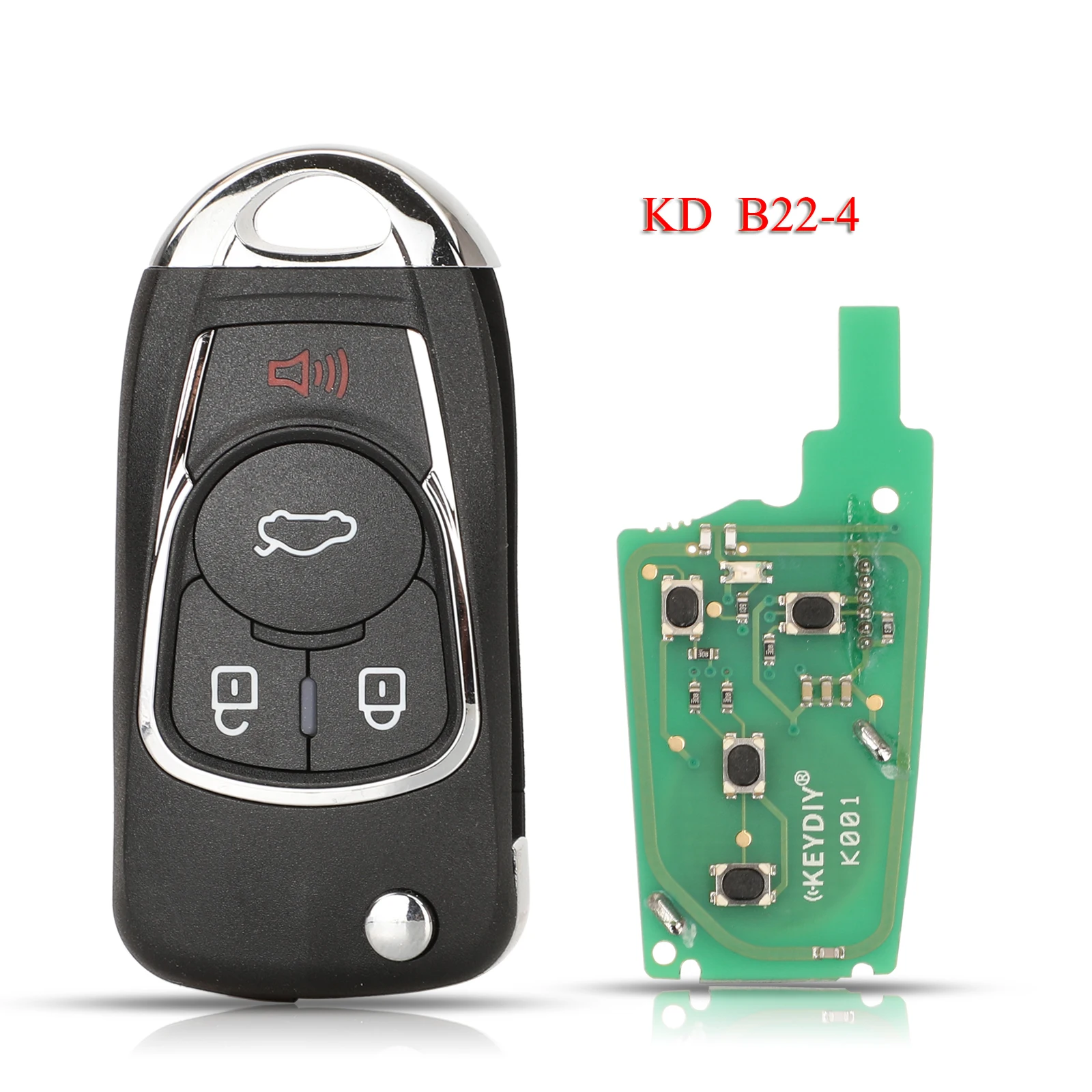 Jingyuqin B22-4 Universele Afstandsbediening Autosleutel Voor KD900 KD900 + URG200 Mini KD KD-X2 4 Knoppen Universele Multifunctionele KEYDIY