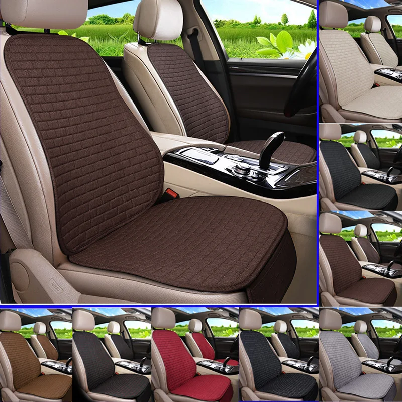 Car Seat Cover Front/Rear Flax/Linen Seat Cushion Protector Pad Black/Red/Beige/Grey/Coffee/Brown For Kia Sportage Y1 X45