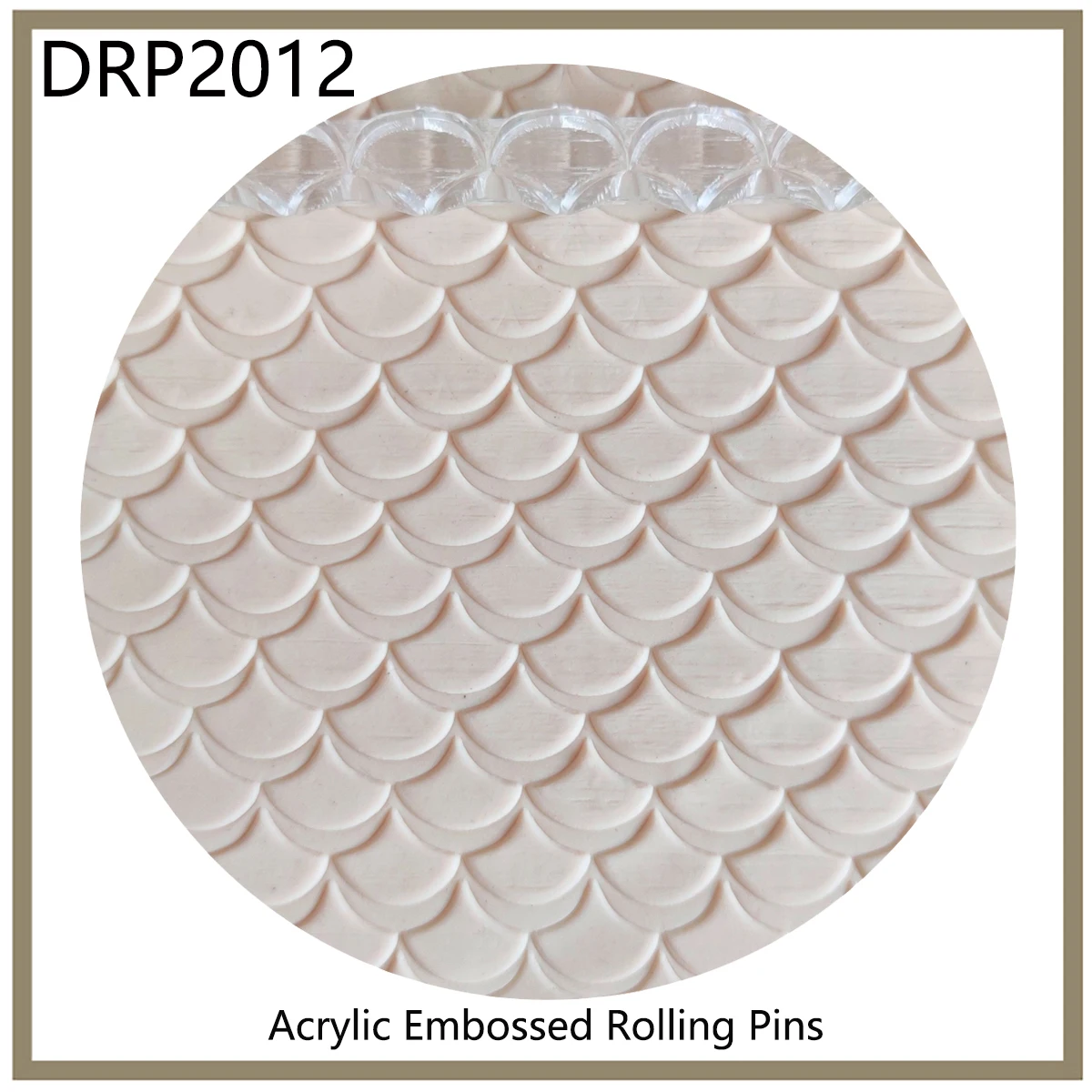 Fondant Decoration Non-stick Pin Great For Sugar Cookies Clay And Art Projects Acrylic 3D Embossed Rolling With Pattern