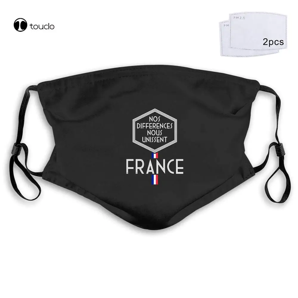 

FRANCE Footballer men's Supporter Face Mask Filter Pocket Cloth Reusable Washable