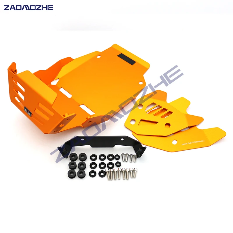 Motorcycle CNC Aluminum Engine Chassis Protective Guard Cover Expedition Skid Plate for KTM DUKE 250 390 DUKE390 2017-2022
