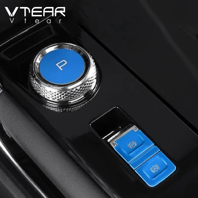 Vtear-cubierta embellecedora de botón Interior, pegatinas de protección decorativas de acero inoxidable, accesorios interiores de estilo de coche para Haval H6 2023