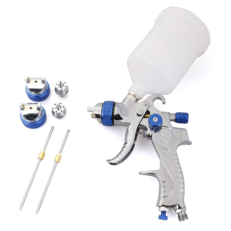 Hvlp Air Spray Gun Gravity Feed Automotive Paint Sprayer with 1.4mm,1.7mm,2.0mm  3 Nozzle