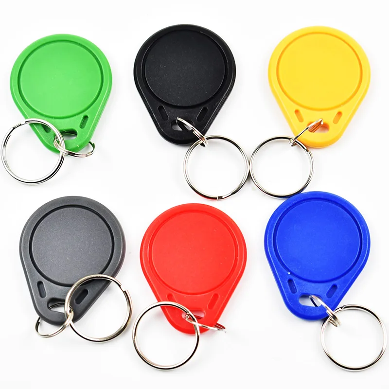 100pcs UID Changeable Smart Keyfobs Key Tags for 1K S50  RFID 13.56MHz ISO14443A Block 0 Sector Writable Card